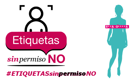 Ilustración de campaña en Actuable: ETIQUETASsinpermisoNO